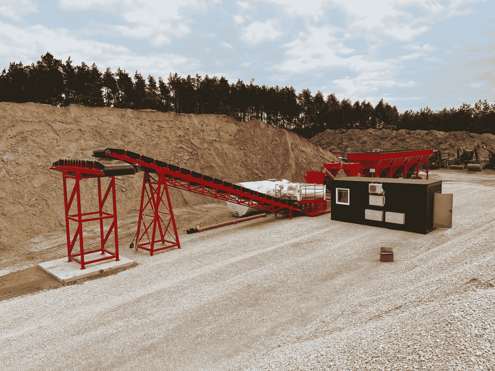 Maszyna do produkcji mieszanek drogowych